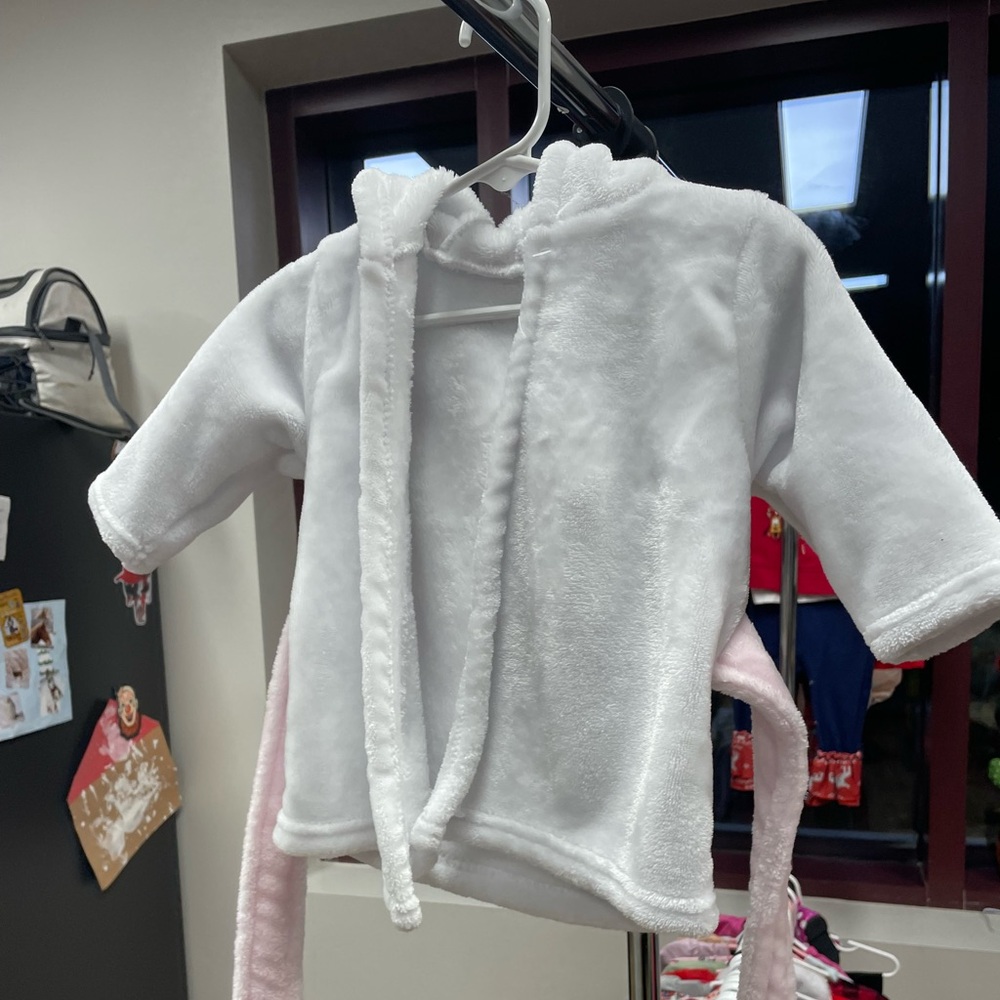 Baby girls robe unicorn 0-8m